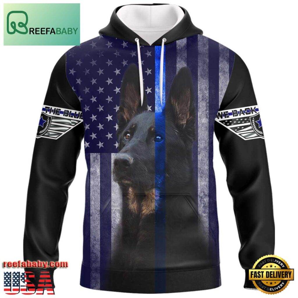 German Shepherd Pattern Print Men's Bomber Jacket